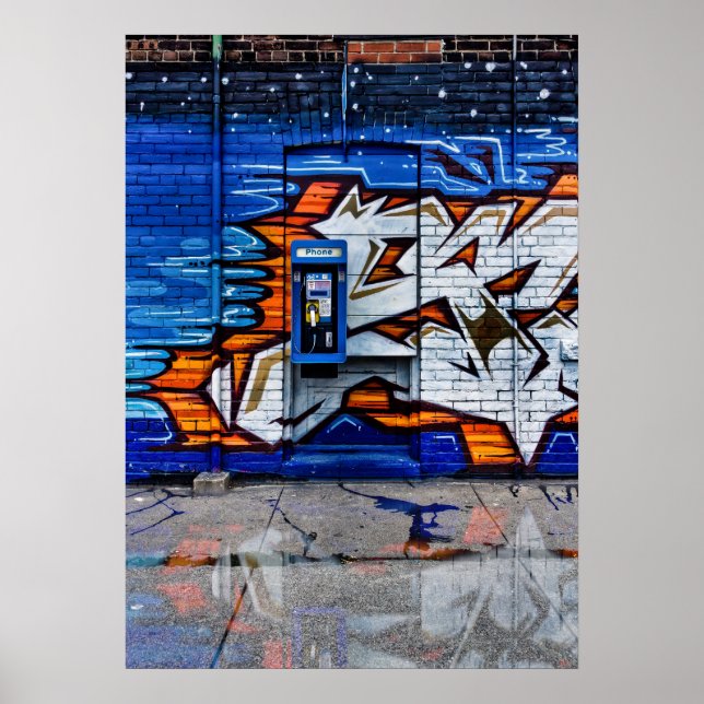 Phone Booth No 12 Color Version Reflection Poster (Front)