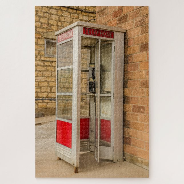 Phone Booth - Pay Phone -  Public - 1014 piece Jigsaw Puzzle (Vertical)