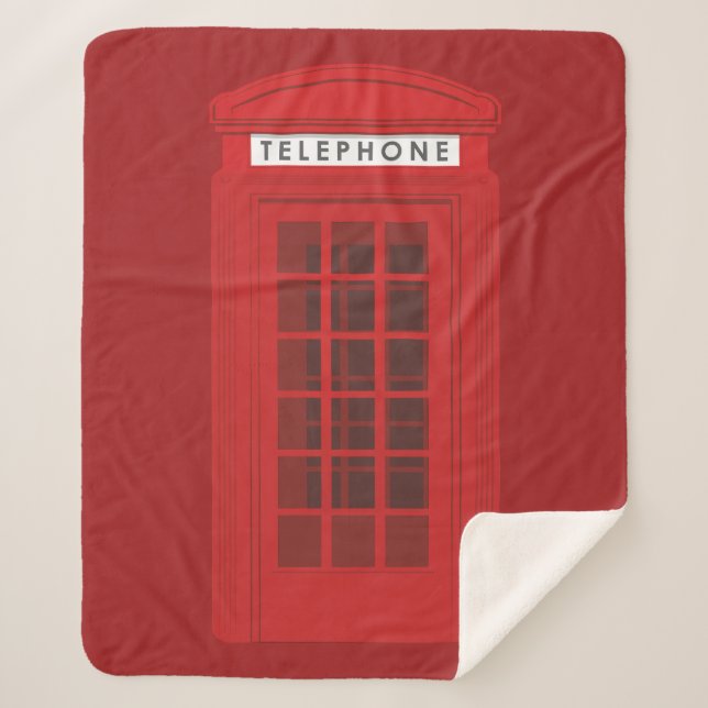 Phone Box Sherpa Blanket (Front)