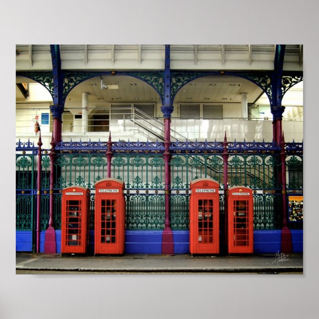 Phone Boxes, Smithfield [Art Print] Poster (Front)