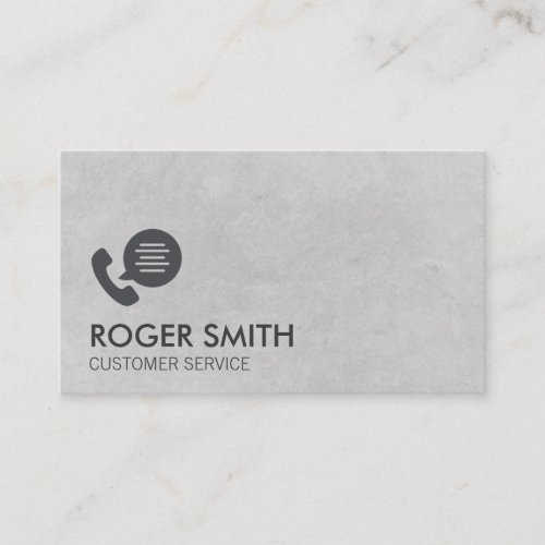 Phone Call Salesman Customer Service Business Card