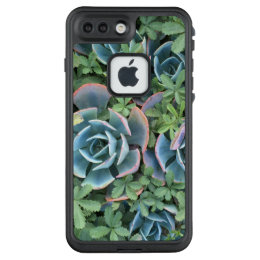 Phone case beautiful cacti mixed into greenery