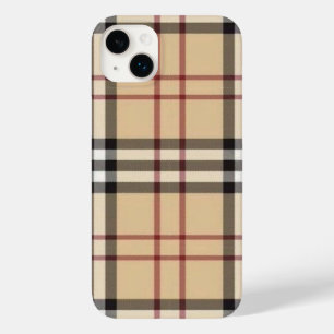 Phone Case Beige Plaid 