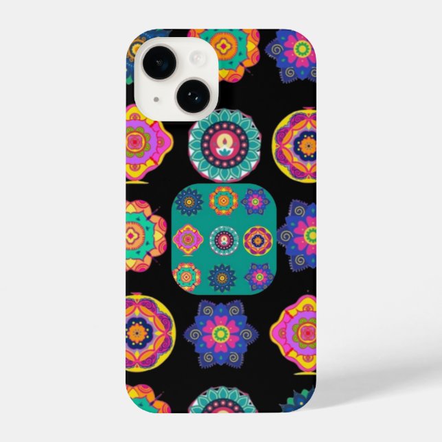 Phone Case black and colorful authentic design (Back)