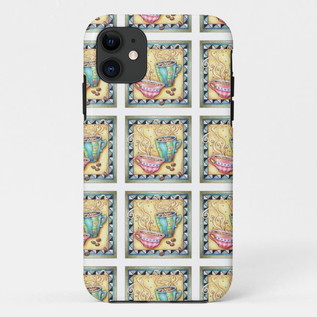 PHONE CASE - COOL BEANS! COFFEE ART (Back)