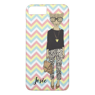 phone case cover hipster cat add name