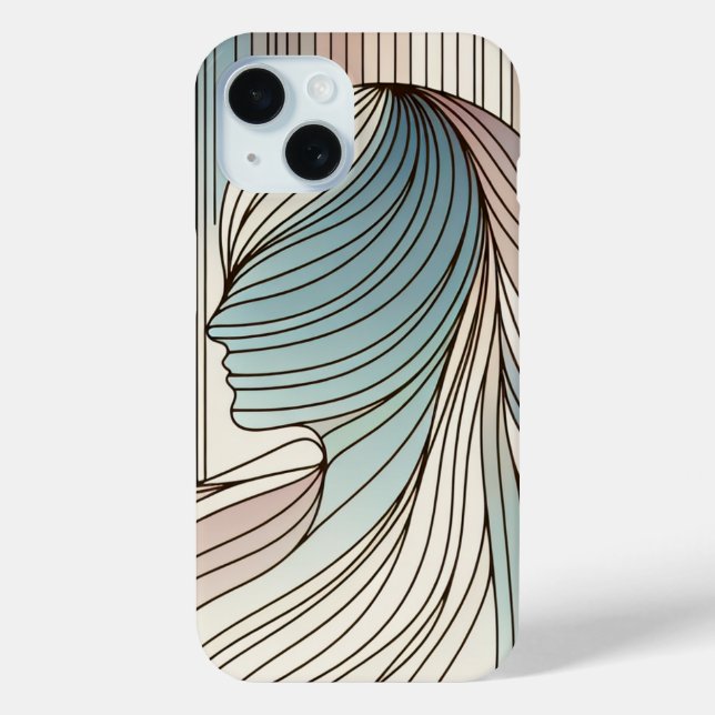 Phone Case Design Artist with Seamless Vertical Li (Back)