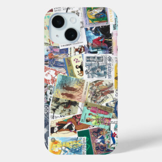 Phone Case Featuring Postage with People 