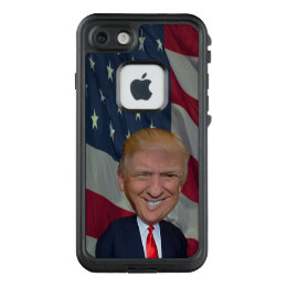 Phone Case for Iphone with caricature Donald Trump