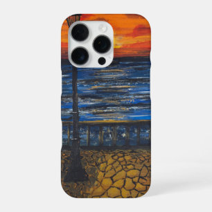 Phone Case/ handmade artwork/ Sunset by the Sea iPhone 16 Pro Case