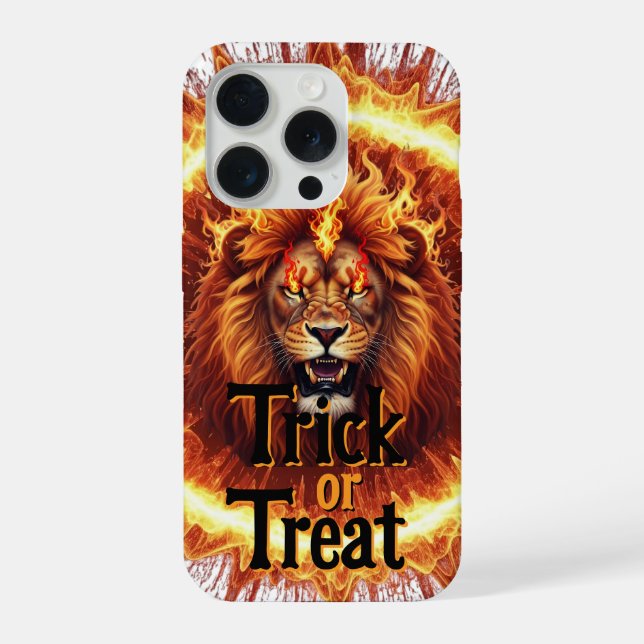 Phone Case lion king, Fiery Lion Phone Case (Back)