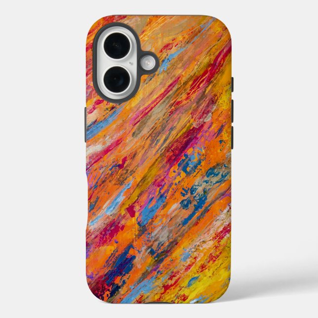 Phone case - multicolored - patterned (Back)