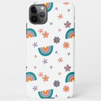 Phone Case — Rainbow and Flowers Cute Design