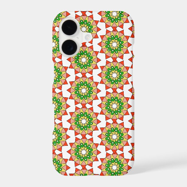 Phone Case - Red and Green plus Mandala (Back)