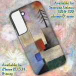 PHONE CASE S21 S22 more -"Small Fir" -by Paul Klee<br><div class="desc">This case features, a vintage (1922) image of an original oil by artist Paul Klee (1879-1940) of a Small Fir and will fit on several iPhone and Samsung cases including the recent (as of this posting) Galaxy S21 and S22 phones and iPhone models 12, 13, and 14. Shown here on...</div>