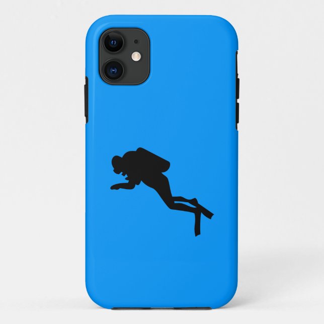 Phone Case- Scuba Diver Case-Mate iPhone Case (Back)