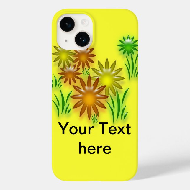 Phone Case - Three Dimensional Neon Daisies (Back)