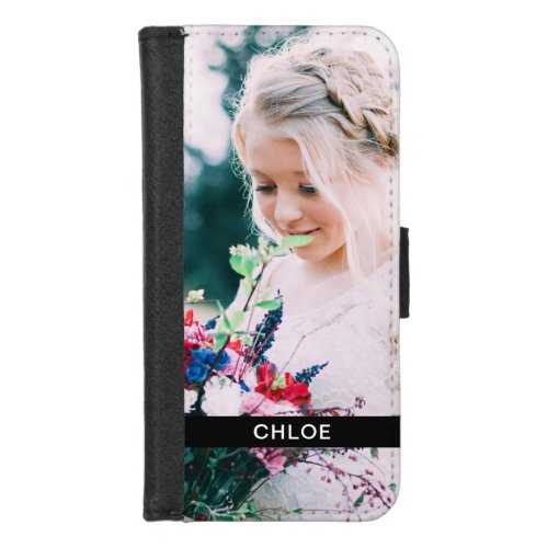 Phone Case Wallet Photo  Name Template