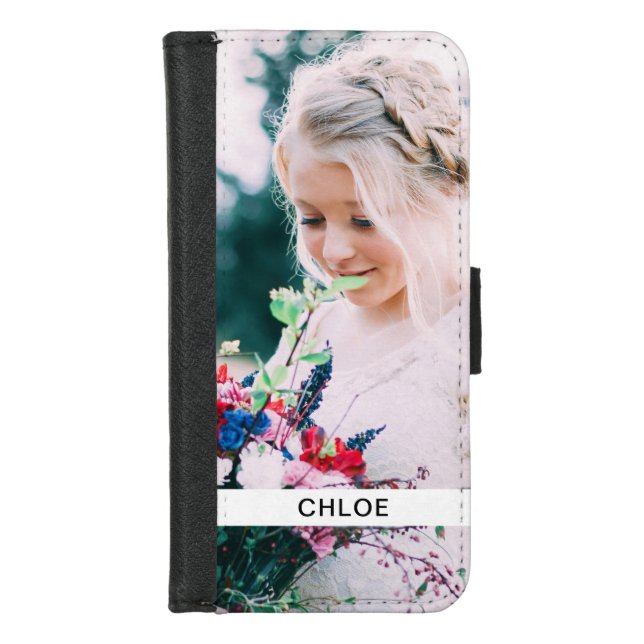 Phone Case Wallet Photo & Name Template (Front)