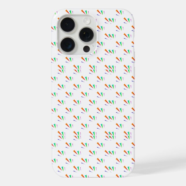 Phone case with a colorful geometric pattern (Back)