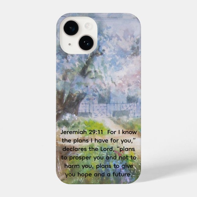 phone case with Bible verse (Back)