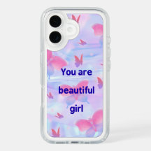 Phone case with butterfly