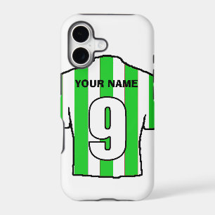 Phone Case with Club Colours! Green & White Shirt