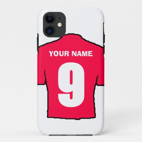 Phone Case with Club Colours _ Red Shirt