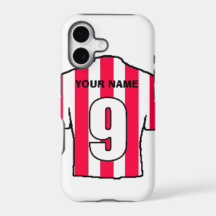 Phone Case with Club Colours! Red & White Shirt