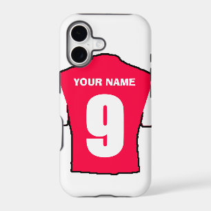 Phone Case with Club Colours! - Red & White Shirt