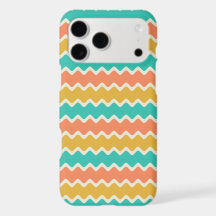 Phone Case With Colorful Chevron Pattern
