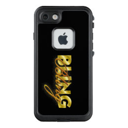 Phone case with flashy design of “Bling” in type