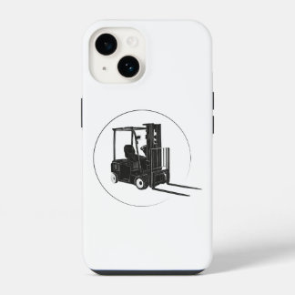 Phone case with forklift graphic