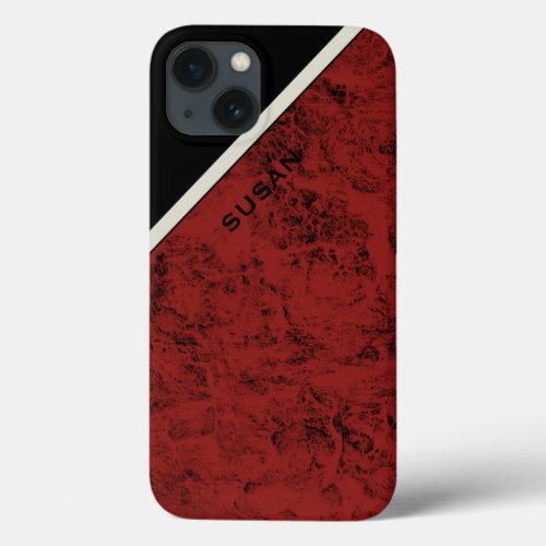 Phone Case Wood Red 