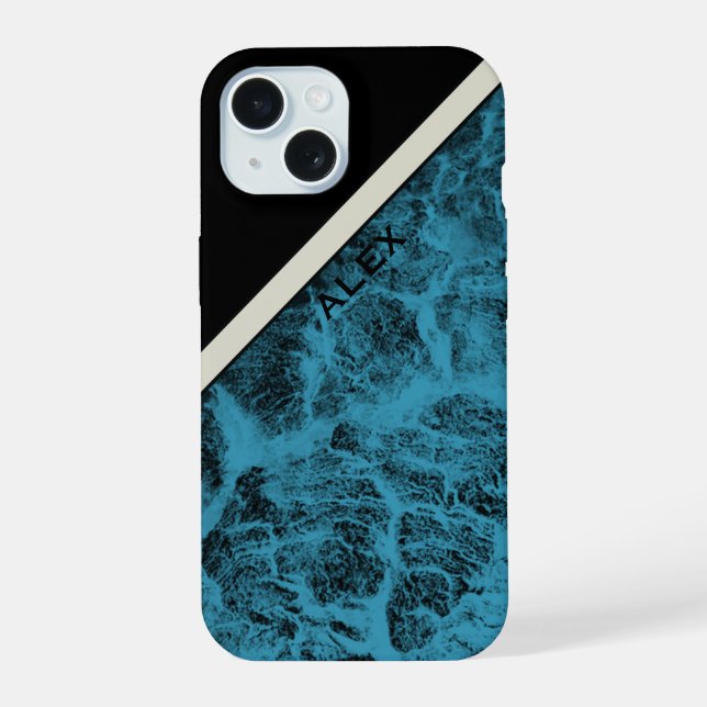 Phone Case "Wood Turquoise"  (Back)