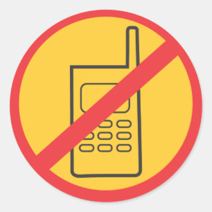 Phone Classic Round Sticker