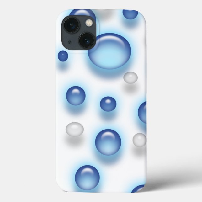 Phone Cover - Blue bubbles (Back)