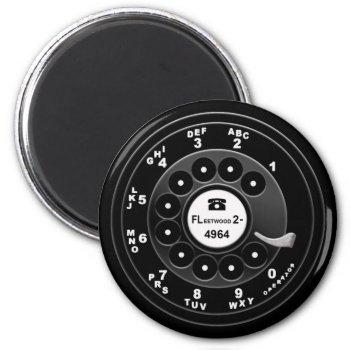 Phone Dial Custom 4964 Magnet by kbilltv at Zazzle