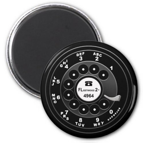 Phone Dial Custom 4964 Magnet