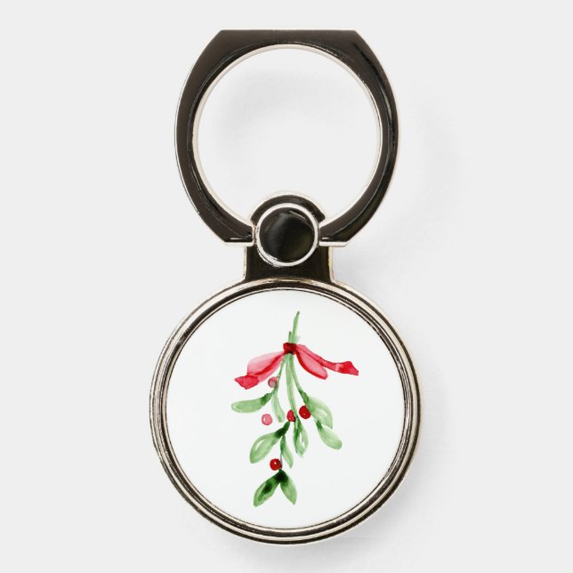 Phone grip watercolor mistletoe (Front)