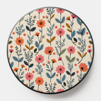 Phone Grips Black - flower