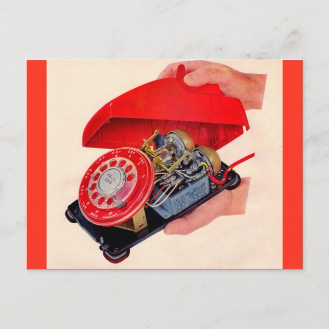 phone guts revealed postcard (Front)