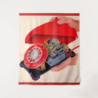 phone guts revealed print tapestry