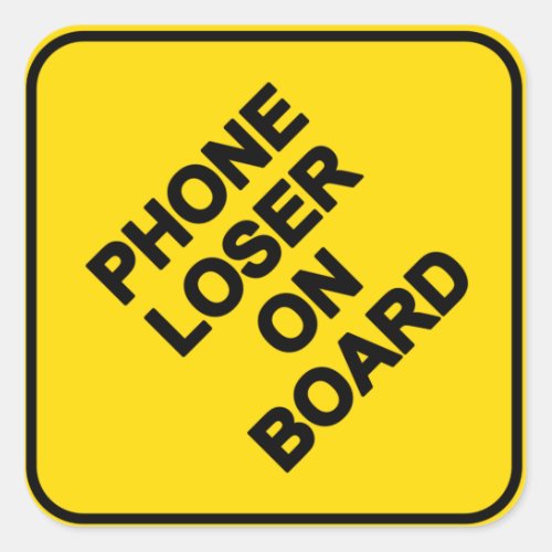 Phone Loser On Board Sticker