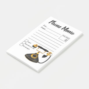 Phone Memo Post-it Notes