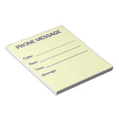 Phone Message Notepad (Angled)