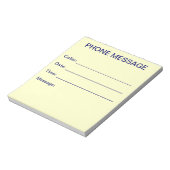 Phone Message Notepad (Rotated)