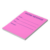 Phone Message Notepad (Light Pink) (Rotated)