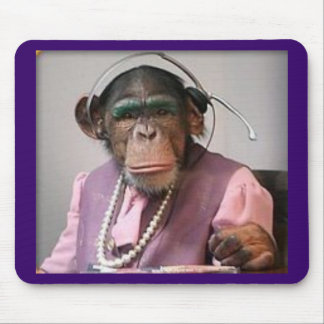 phone monkey mouse pad