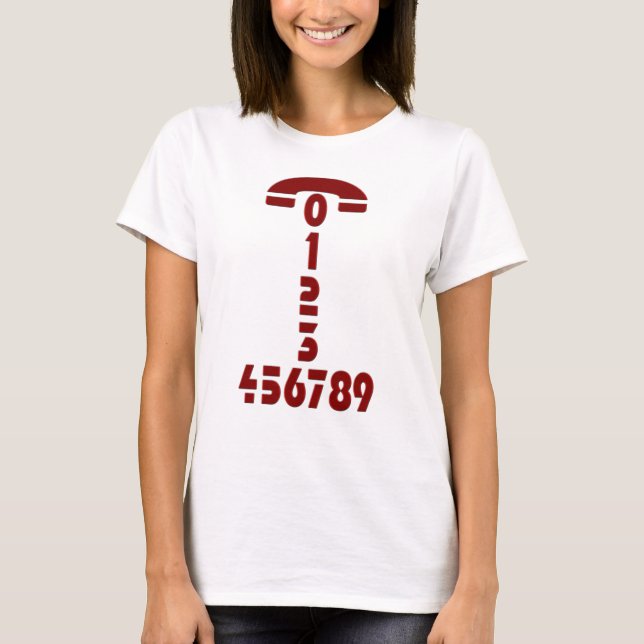 Phone number T-Shirt (Front)